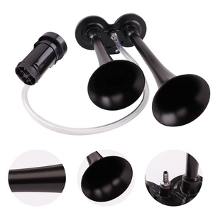 FARBIN-bocina de coche de 12V y 150db, <span class=keywords><strong>Kit</strong></span> de bocina doble para camiones, claxon de camión con compresor - Product Image 3