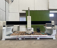 Machine de découpe à pont 4+3 axes ZEUS pour marbre/granit/porcelaine, moteur, scie à pierre, boîte de vitesses, pompe, roulement, machines CNC