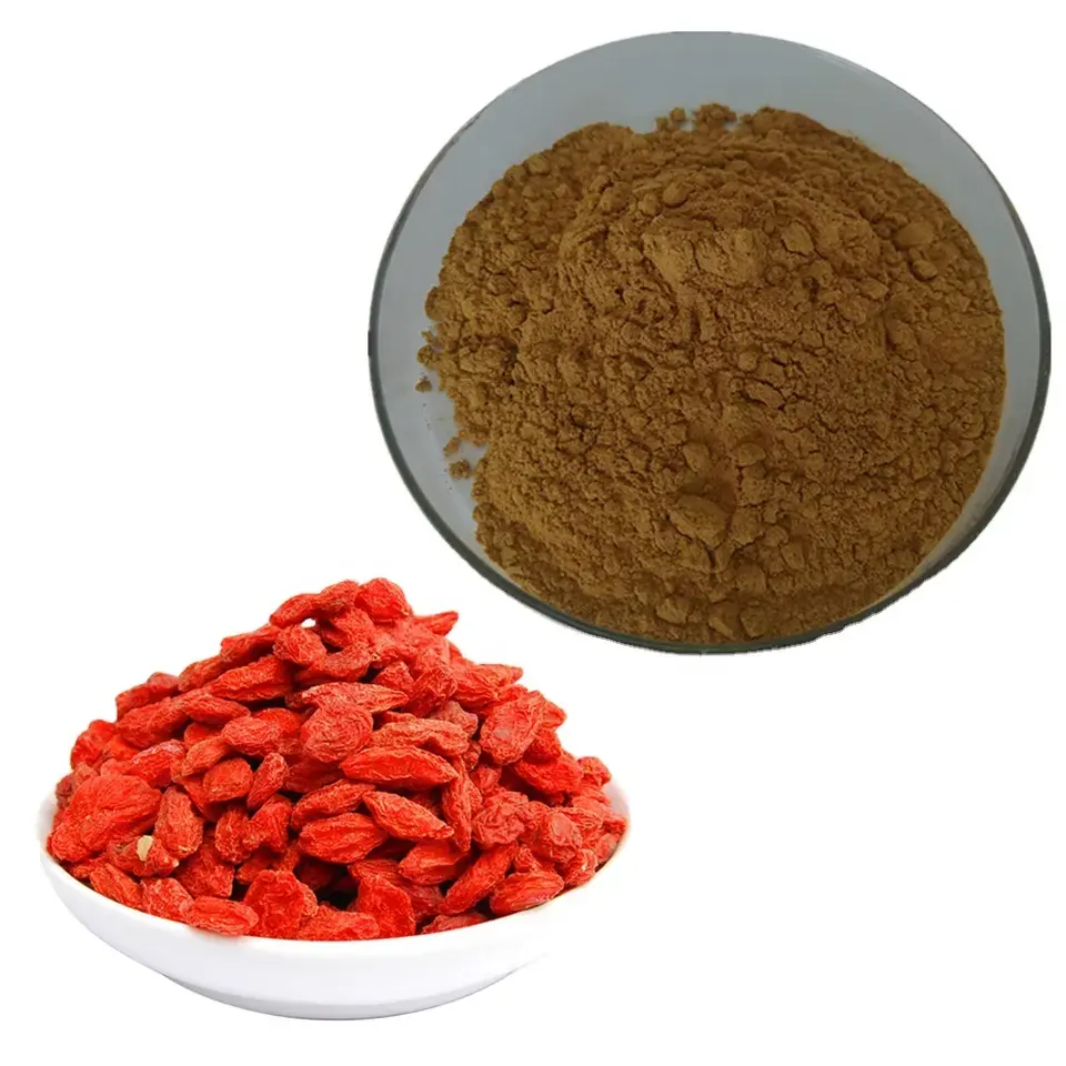 Extracto de baya de goji 100% natural, extracto de olisacárido hinese Wolfberry 40%-50%