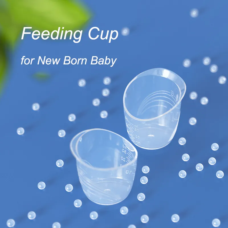 Taza de alimentación desechable reutilizable sin BPA para recién nacidos/bebés contenedor de alimentación a corto plazo primera taza de recolección de leche para recién nacidos