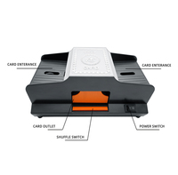 Machine à mélanger les cartes de poker semi-automatique professionnelle de qualité casino pour 2 jeux de cartes de Texas Hold'em et de Blackjack