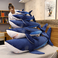 Peluche Requin Simulé Créatif Megalodon, Rembourrée en Coton PP, Anti-Stress, Doudou, Cadeau d'Anniversaire
