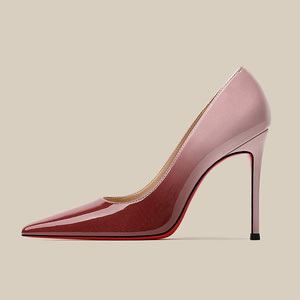 Zapatos de tacón de aguja rojos para mujer, de charol, con punta fina, elegantes, sexys, para discoteca, sin cordones, de PU, con tacón alto y fino, que no cansan el pie. - Product Image 4