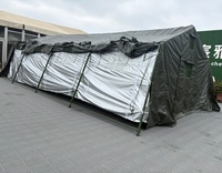 Tentes de camping tactiques grand format imperméables vert olive 3000 mm, abri multifonctionnel à déploiement rapide