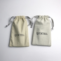 Sac à cordon en coton personnalisé pas cher, grand sac en toile avec logo imprimé