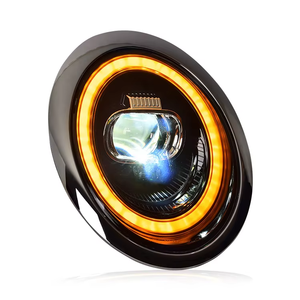 Para <span class=keywords><strong>BMW</strong></span> <span class=keywords><strong>MINI</strong></span> <span class=keywords><strong>R50</strong></span> montaje de faros R52 lente LED modificada 12V circulación diurna y luz de señal de giro condición nuevo Plug and Play - Product Image 1