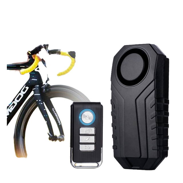 7-Level Sensitivity Horn Wireless Bike Alarm 113dB Loud Waterproof Anti-Theft Security Remote 20-30m Detection Range Homekit