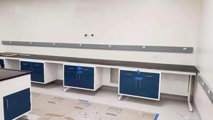 Okul laboratuvar mobilyası metal çalışma masası laboratuvar masası dolapları ile - Product Image 4