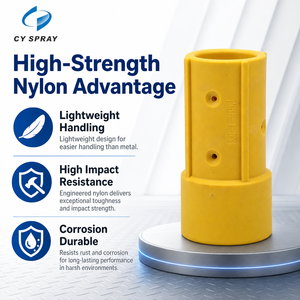 Nouveau support de <span class=keywords><strong>buse</strong></span> de <span class=keywords><strong>sablage</strong></span> industriel en nylon haute résistance, raccord de tuyau de <span class=keywords><strong>sablage</strong></span> fileté NPT 1-1/4 pouce et UNC 2 pouces - Product Image 3