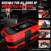 Chargeur de batterie de voiture intelligent FOXSUR FBC1202E 12V/2A, prend en charge le chargeur de batterie au plomb-acide entièrement automatique à charge lente