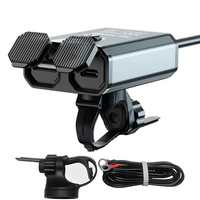 Chargeur de téléphone pour moto 100W QC3.0 PD PPS étanche, USB Type-C, charge rapide, guidon, chargeur portable embarqué