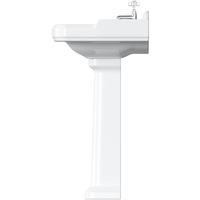 Ensemble de lavabo en céramique pour hôtel, lavabo blanc de luxe, lavabo en porcelaine autoportant, salle à manger, lavabo antique, lavabo sur pied