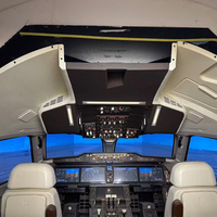 Simulateur de vol d'avion A320 FMS Trainer, cockpit en acier/métal, construction professionnelle pour dispositif d'entraînement pour l'aviation