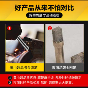 Outil de rectification diamanté portatif avec pointes plates et carrées pour meules - Product Image 4