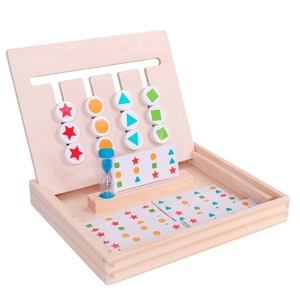Apprendimento Giocattoli Educativi Sussidi <span class=keywords><strong>Didattici</strong></span> Montessori di legno di figura di colore di corrispondenza di gioco dei bambini del partito di gioco di logica giocattolo - Product Image 5