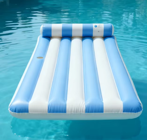 Lit de piscine gonflable portable pour la <span class=keywords><strong>plage</strong></span> et la piscine <span class=keywords><strong>avec</strong></span> sac de transport et pompe à air - Product Image 3