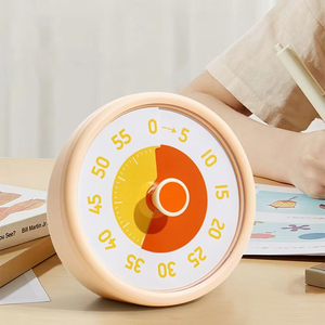 Autodisciplina Temporizador <span class=keywords><strong>visual</strong></span> Silencioso 60 minutos Temporizador de cocina Recordatorio Visualización redonda Temporizador de Cuenta Regresiva - Product Image 1