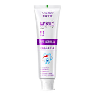 Dentifrice blanchissant au charbon actif AroeMQI 100g Nettoyage en profondeur Éclaircit les dents Élimine les taches Usage général - Product Image 4