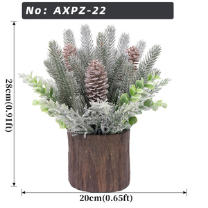 <span class=keywords><strong>Centrotavola</strong></span> Natalizio Artificiale Smerigliato <span class=keywords><strong>con</strong></span> Pino, Eucalipto e Pigne, in Vaso, per Decorazioni Domestiche e da Tavolo - Vendita all'Ingrosso - Product Image 2