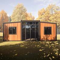 Maison conteneur extensible 20ft 40ft, maison préfabriquée modulaire, alimentée à l'énergie solaire, écologique, pour salon ou usage scolaire