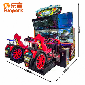 الأكثر مبيعًا في Funpark ، آلة سرعة الآركيد تعمل بعملتين لسباقات السباق ، ألعاب ضمان لمدة سنة واحدة ، حديد معدني إنجليزي - Product Image 3