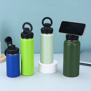 Botella de Agua Caliente con Aislamiento al Vacío de Acero Inoxidable 18/8 de Doble Pared, Libre de BPA, con Logotipo Personalizado y Asa - Product Image 1