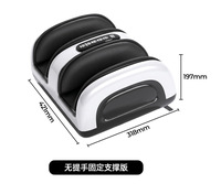 Appareil de massage des jambes sans fil rechargeable pour la maison, avec 5 chambres à air et compression pneumatique, et unité principale double détachable