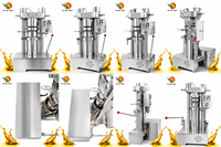 HY-YY20 Nouvelle ligne de production d'huile d'olive et de sésame entièrement automatique en acier inoxydable, presse à huile à froid de grande capacité