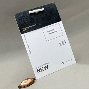 Étiquette de vêtement personnalisable haut de gamme minimaliste multicolore rétractable pour chaussures et chaussettes, nouveau matériau carton - Product Image 4
