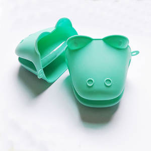 Guanti isolati in <span class=keywords><strong>Silicone</strong></span> per uso alimentare in cotone lungo materiale aramidico per cottura forno protezione barbecue industriale - Product Image 1