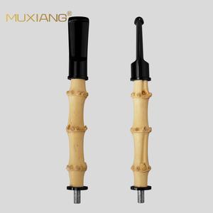 MUXIANG Bamboo Pipe Mouthpiece With Metal Tenon Straight Type Tobacco Pipe Accessory - Product Image 1