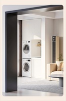 Ensemble de montants de porte et fenêtre en aluminium de style moderne, installation facile par vis, pour hôtels et appartements, application polyvalente, divers scénarios