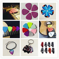 Plectres de guitare en celluloïd, couleur écaille de tortue, différentes épaisseurs, plectre, livraison gratuite, 100 pièces