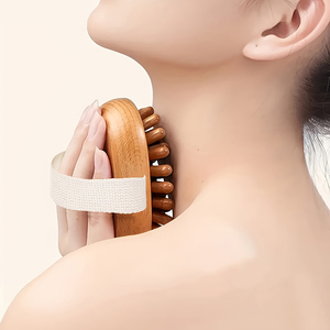 <span class=keywords><strong>Brosse</strong></span> de massage portable en bois <span class=keywords><strong>anti</strong></span>-cellulite, peigne de massage corporel, drainage lymphatique, pagaie de Guasha, masseur de méridiens - Product Image 2
