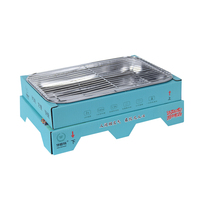 Barbecue portable jetable sans fumée à allumage rapide pour le camping, la randonnée et les pique-niques, en acier inoxydable pliable, personnalisé en usine