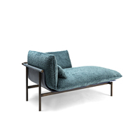 Canapé moderne minimaliste et créatif en tissu avec structure en métal meuble pour salon chaise canapé simple fauteuil lounge pour hôtel villa