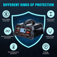 LVYUAN Chargeur intelligent de batterie de voiture 20A + 12/24V 20A, plomb acide