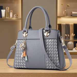 Bolso de Noche de Cuero Genuino para Mujer, a la Moda, de BS International, Impermeable, para Todas las Temporadas, de 7 Pulgadas, de Alta Calidad, Gran Capacidad, con Cierre - Product Image 1