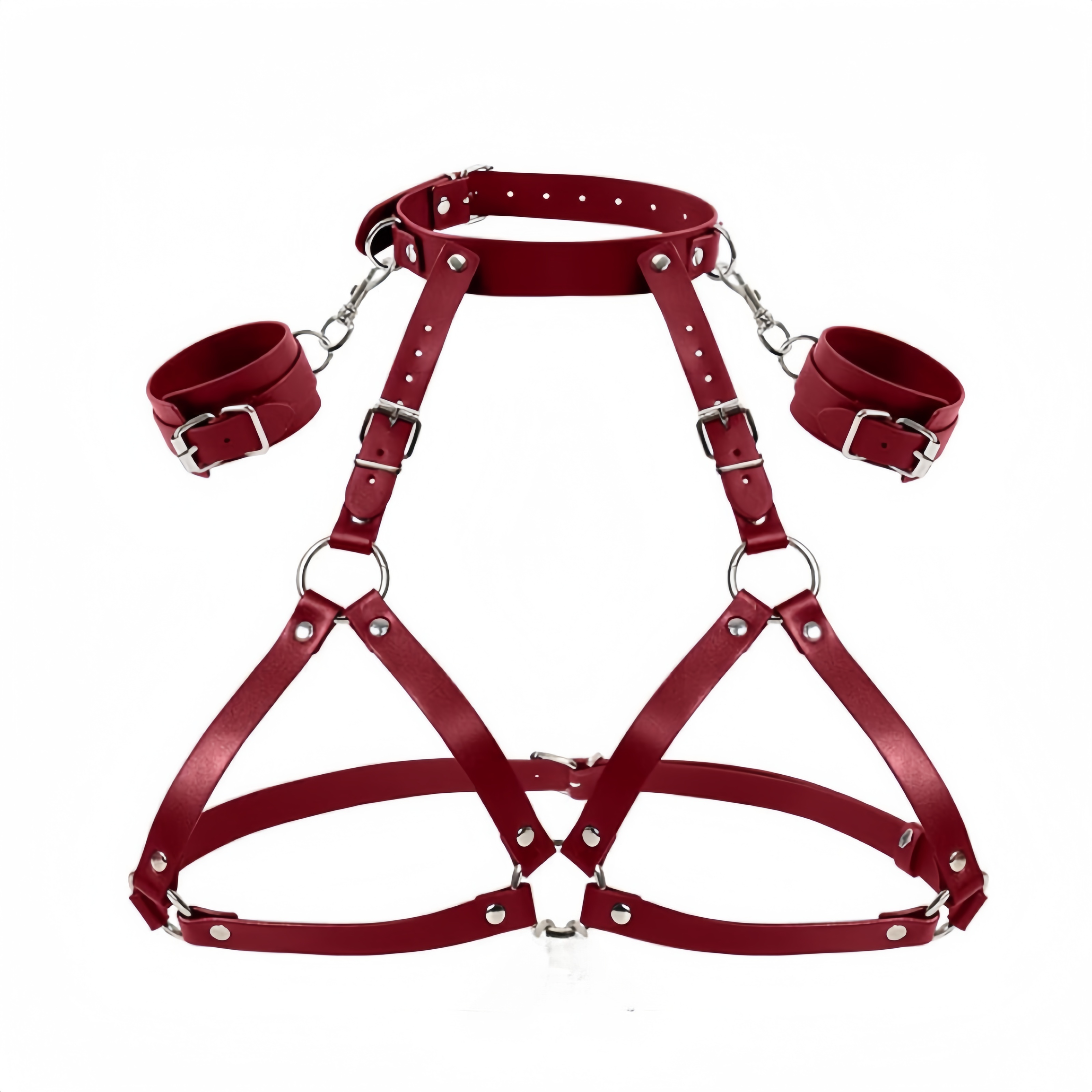 Burgundy-with handcuffs