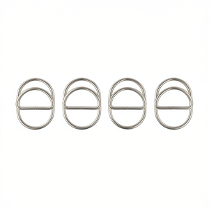 Fibbia in metallo ILAN 40x28mm 4 pezzi per borse e cinture - Product Image 2