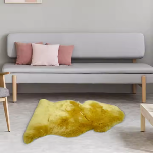 Натуральная премиальная продукция из меха животных, натуральный Золотой мех, мягкая шкура из овечьего и кроличьего меха для одежды - Product Image 2