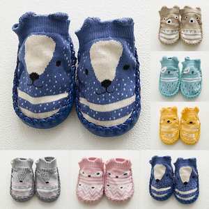 Chaussettes antidérapantes pour bébés et enfants en coton avec motif d'animaux mignons, semelle en caoutchouc souple, chaussettes pour bébés, chaussures pour bébés, chaussures en fourrure pour bébés - Product Image 5