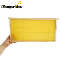 Cadre de ruche Langstroth en bois Menger Bee FR-2-02 le plus vendu avec feuille de fondation en cire et fil en acier inoxydable pour apiculture – Nouveau