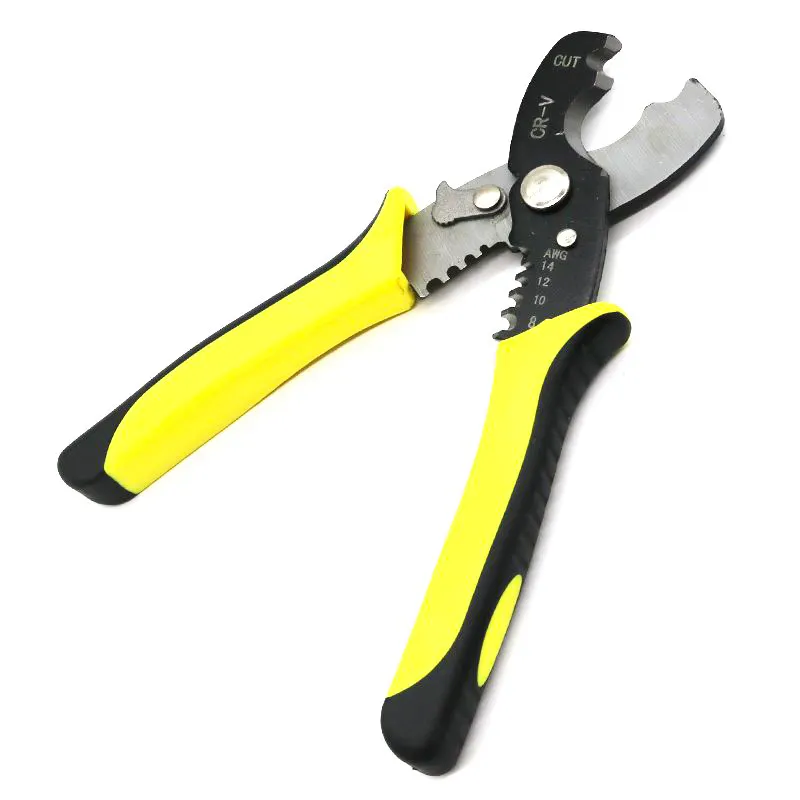 Multifunctional Automatic Wire Stripper Tool Self-adjusting Wire Stripping Pliers with Cutting Crimping