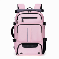 Sac de sport de voyage de loisirs personnalisé, nouveau, imperméable, antivol, sac pour ordinateur portable multi-poches, unisexe, étudiant, Oxford