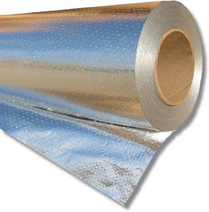 Isolation thermique pour façades de bâtiments en feuille d'aluminium avec toile de protection, isolation pour conduits de climatisation et de chauffage en métal - Product Image 1