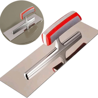 Truelle de finition pour béton en acier inoxydable de qualité supérieure, de qualité industrielle et pour le bricolage, 11,8 x 3,8 pouces, avec garantie d'un an pour toutes les travaux de construction