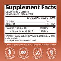 Complément alimentaire naturel OEM/OBM à base d'huile d'onagre 1300mg avec GLA, capsules molles d'huile d'onagre pressée à froid