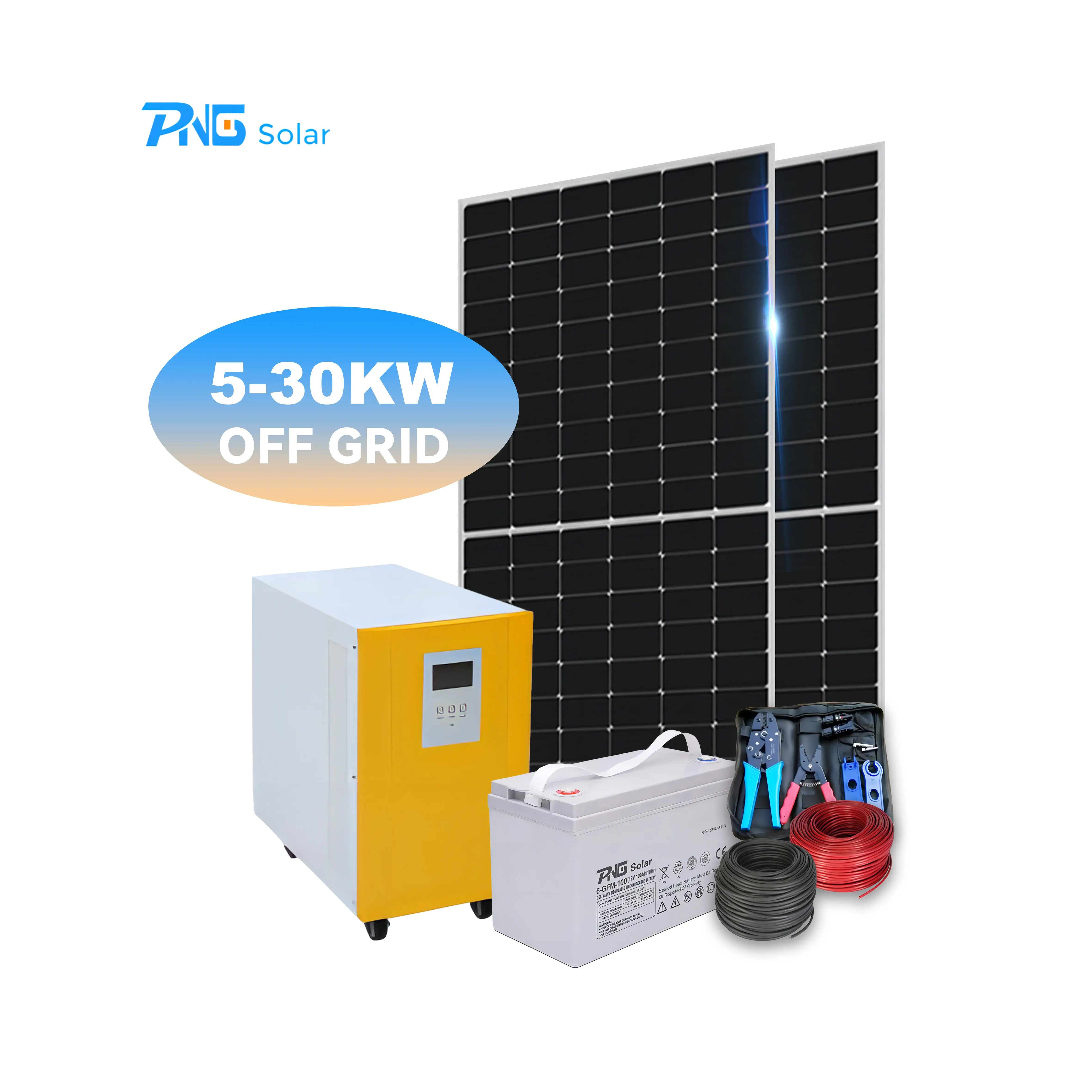 PNG OEM sistema di pannelli solari fatti in casa sistema staffe 20KW 25KW montaggio off gird sistema di energia solare