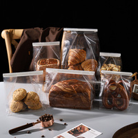 Sachets Doypack Transparents en Gros pour Emballage, Sacs à Pain Carrés en Plastique avec Fermeture Roulée en Fil de Fer
